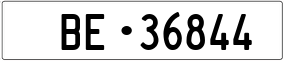 Trailer License Plate